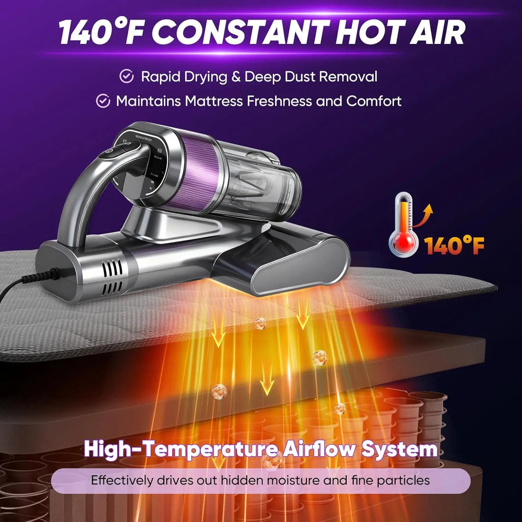 PureRest™ UV Vacuum 🛏️✨ — Deep Clean for Fresher Bedding
